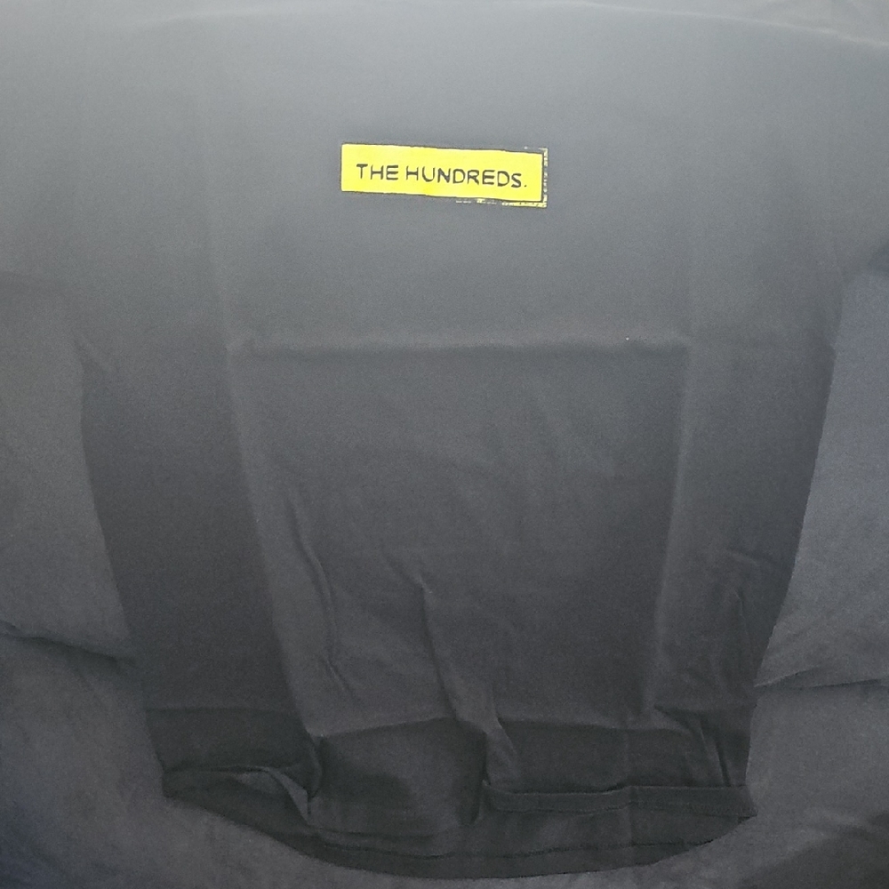 The Hundreds Black Tee with Yellow Logo